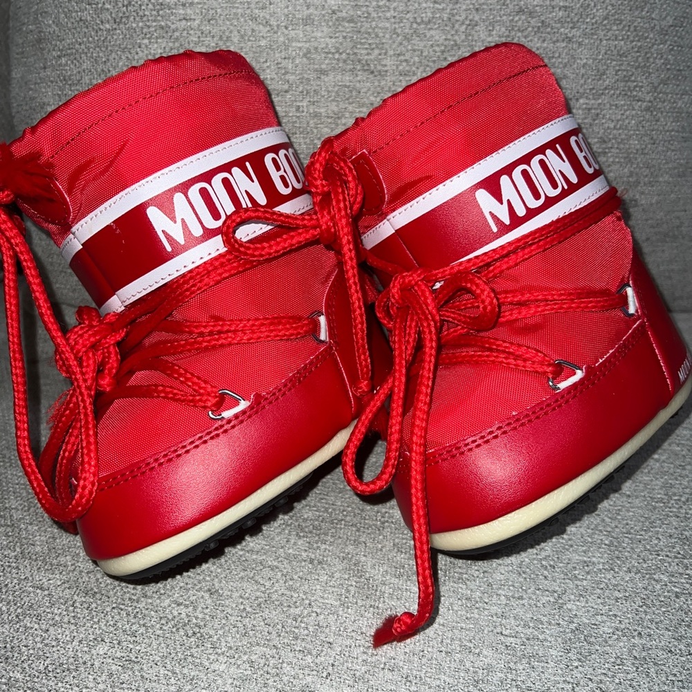 ICON MINI RED NYLON BOOTS